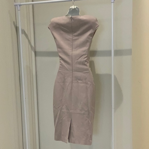 ELIE SAAB PINK BODYCON MID LENGTH DRESS - Picture 2 of 4